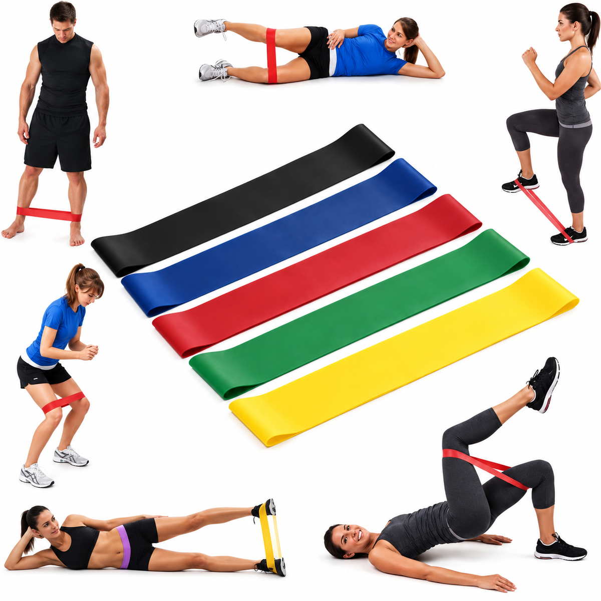 FlexBand™ Set de 5 Bandas de Resistencia